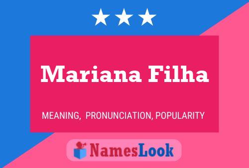 Mariana Filha Name Poster