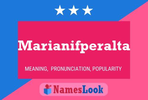 Marianifperalta Name Poster