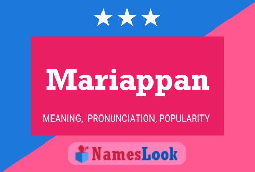 Mariappan Name Poster