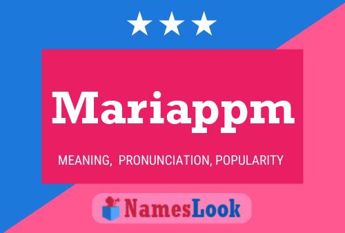 Mariappm Name Poster