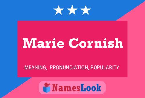 Marie Cornish Name Poster