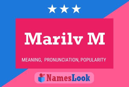 Marilv M Name Poster