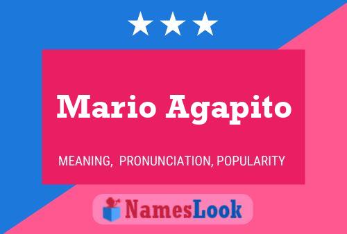 Mario Agapito Name Poster