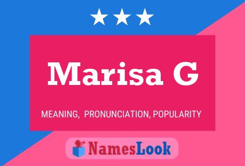 Marisa G Name Poster