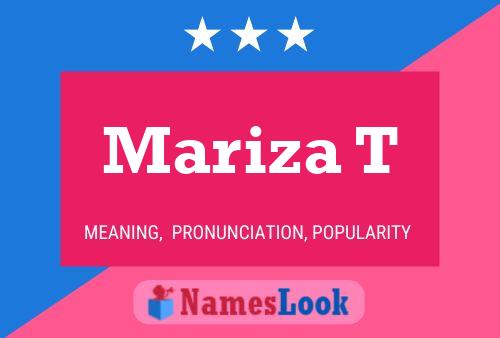 Mariza T Name Poster