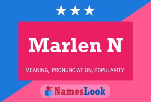 Marlen N Name Poster