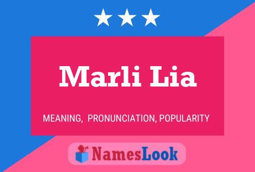 Marli Lia Name Poster