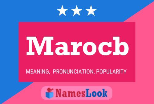 Marocb Name Poster