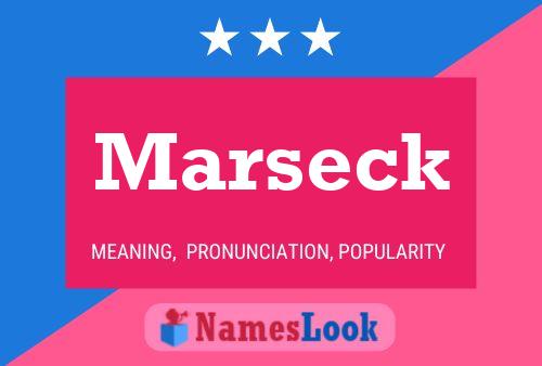 Marseck Name Poster