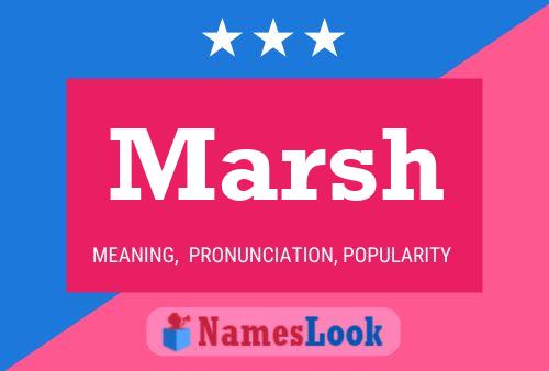 Marsh Name Poster