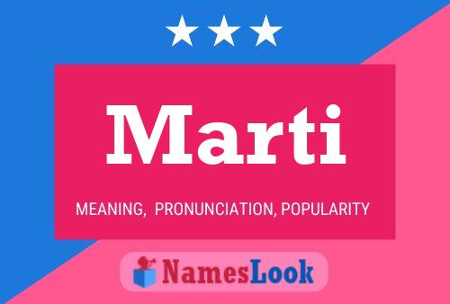 Marti Name Poster