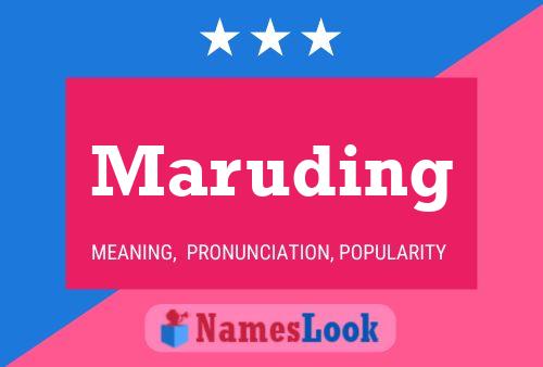 Maruding Name Poster