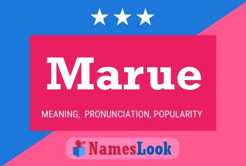 Marue Name Poster