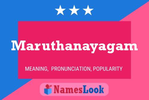 Maruthanayagam Name Poster