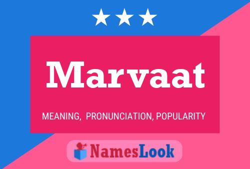 Marvaat Name Poster