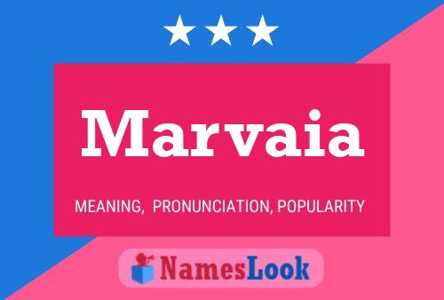 Marvaia Name Poster