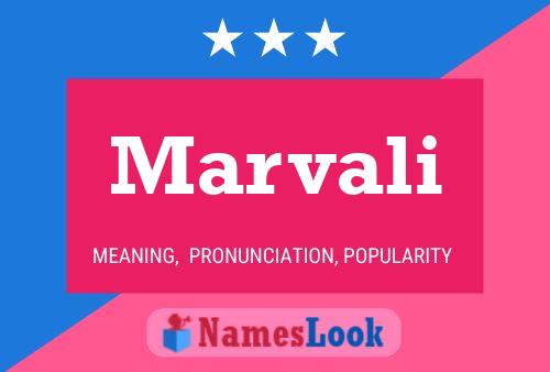 Marvali Name Poster