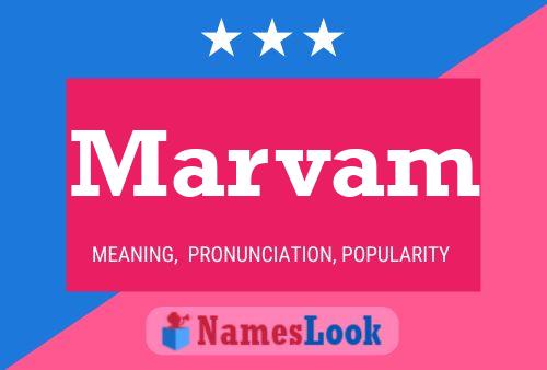 Marvam Name Poster