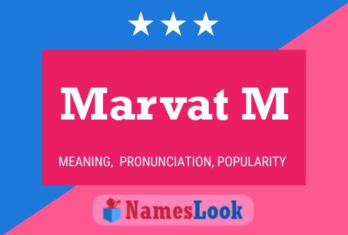 Marvat M Name Poster