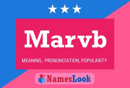 Marvb Name Poster