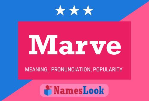 Marve Name Poster