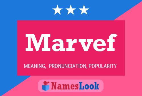 Marvef Name Poster