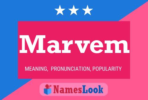 Marvem Name Poster