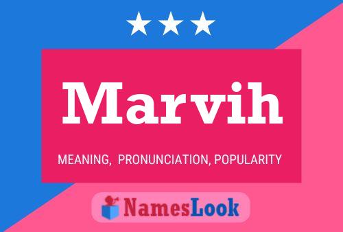 Marvih Name Poster