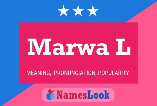 Marwa L Name Poster