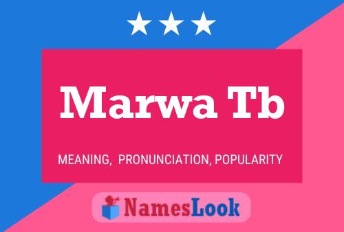 Marwa Tb Name Poster