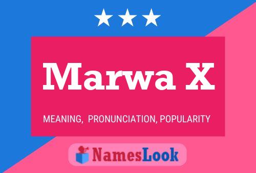 Marwa X Name Poster