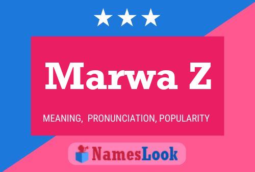 Marwa Z Name Poster