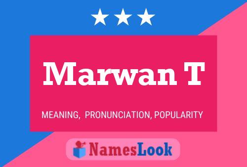 Marwan T Name Poster