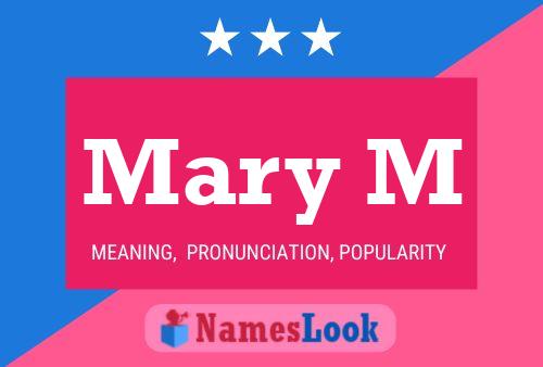 Mary M Name Poster