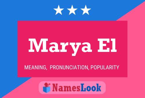 Marya El Name Poster