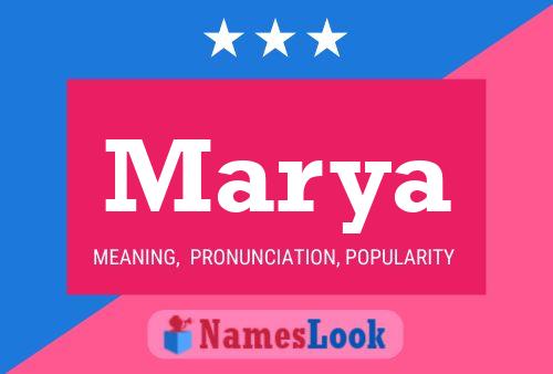 Marya Name Poster