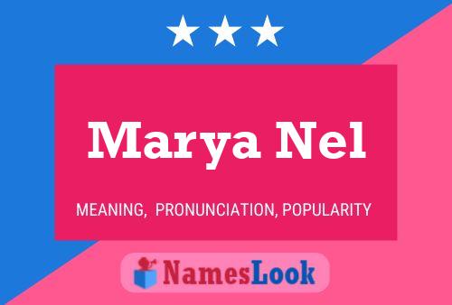 Marya Nel Name Poster