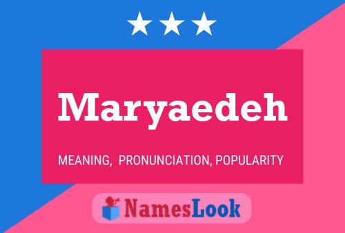 Maryaedeh Name Poster