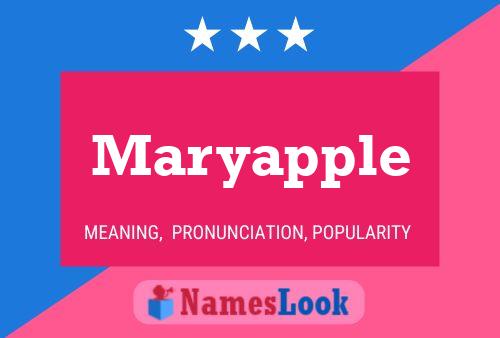 Maryapple Name Poster