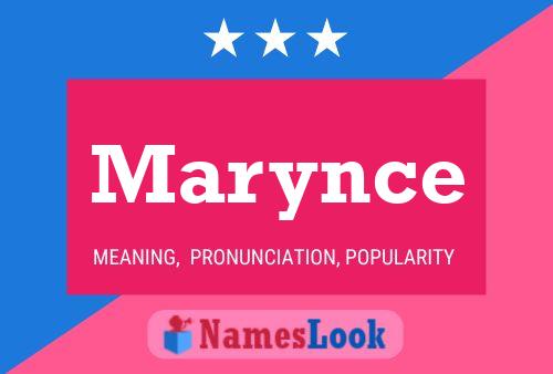 Marynce Name Poster