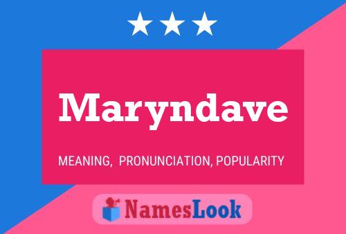 Maryndave Name Poster