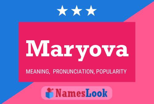 Maryova Name Poster