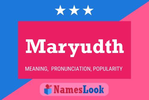 Maryudth Name Poster