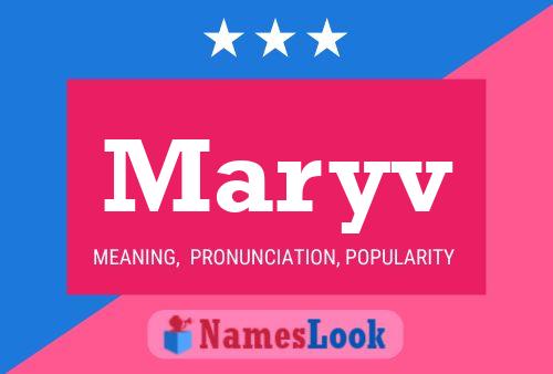 Maryv Name Poster