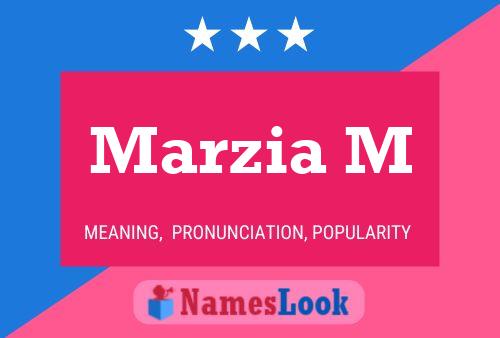 Marzia M Name Poster