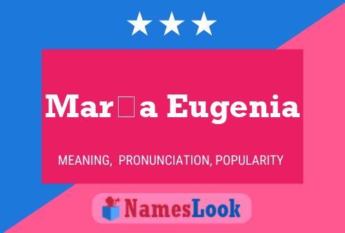 María Eugenia Name Poster