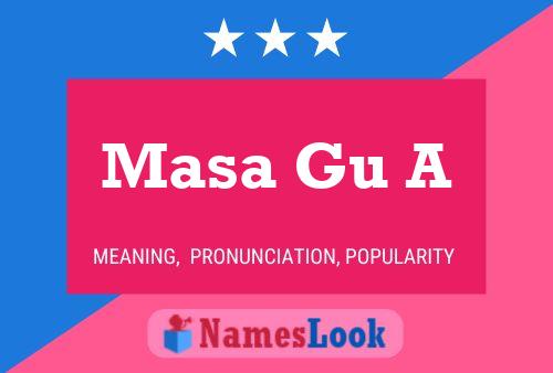 Masa Gu A Name Poster