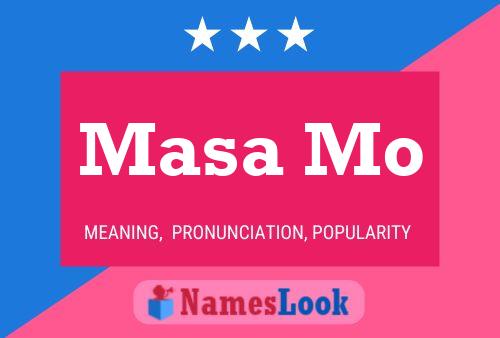 Masa Mo Name Poster