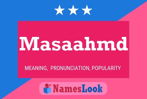 Masaahmd Name Poster