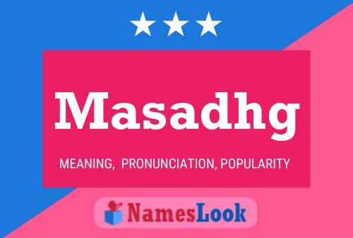 Masadhg Name Poster